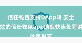 信任钱包支持DApp吗 安全高效的信任钱包app助您快速处罚财富